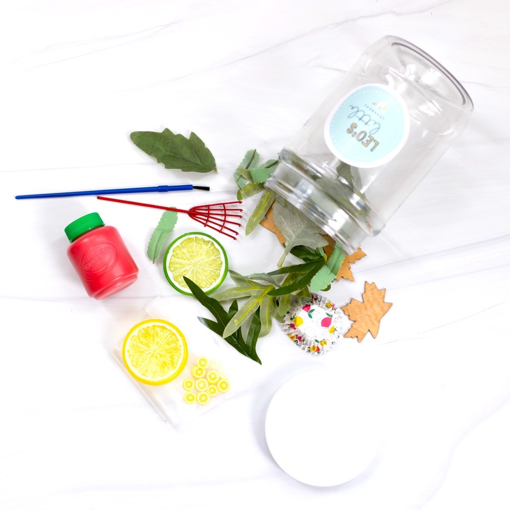 Lemons & Leaves Sensory Jar